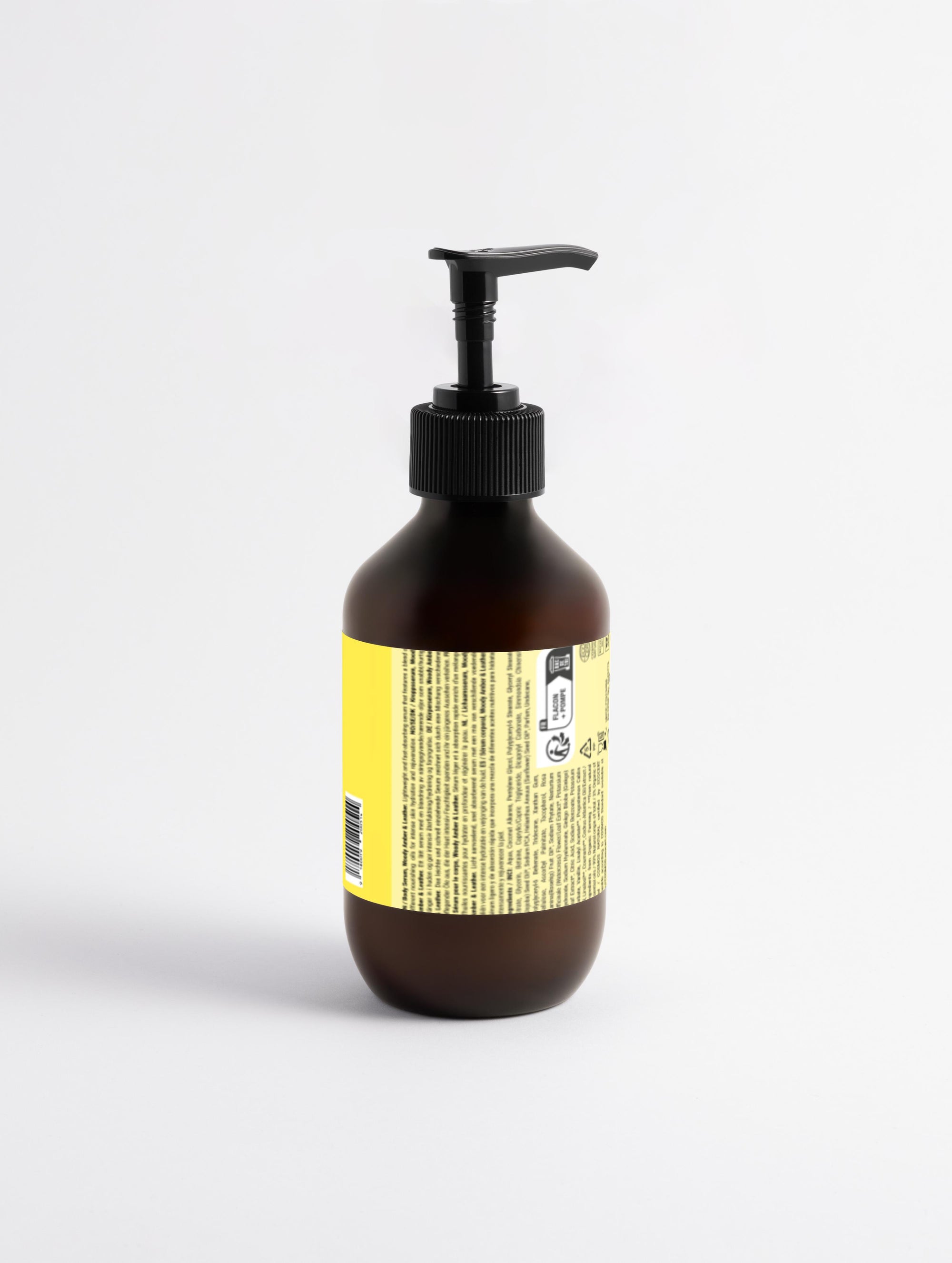 Premium Körperserum, holziger Bernstein und Leder 