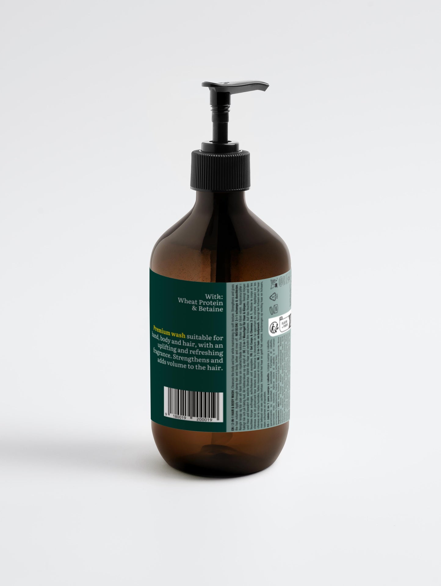 Premium [2-in-1] Jabón para cabello y cuerpo para hombres - 490 ml