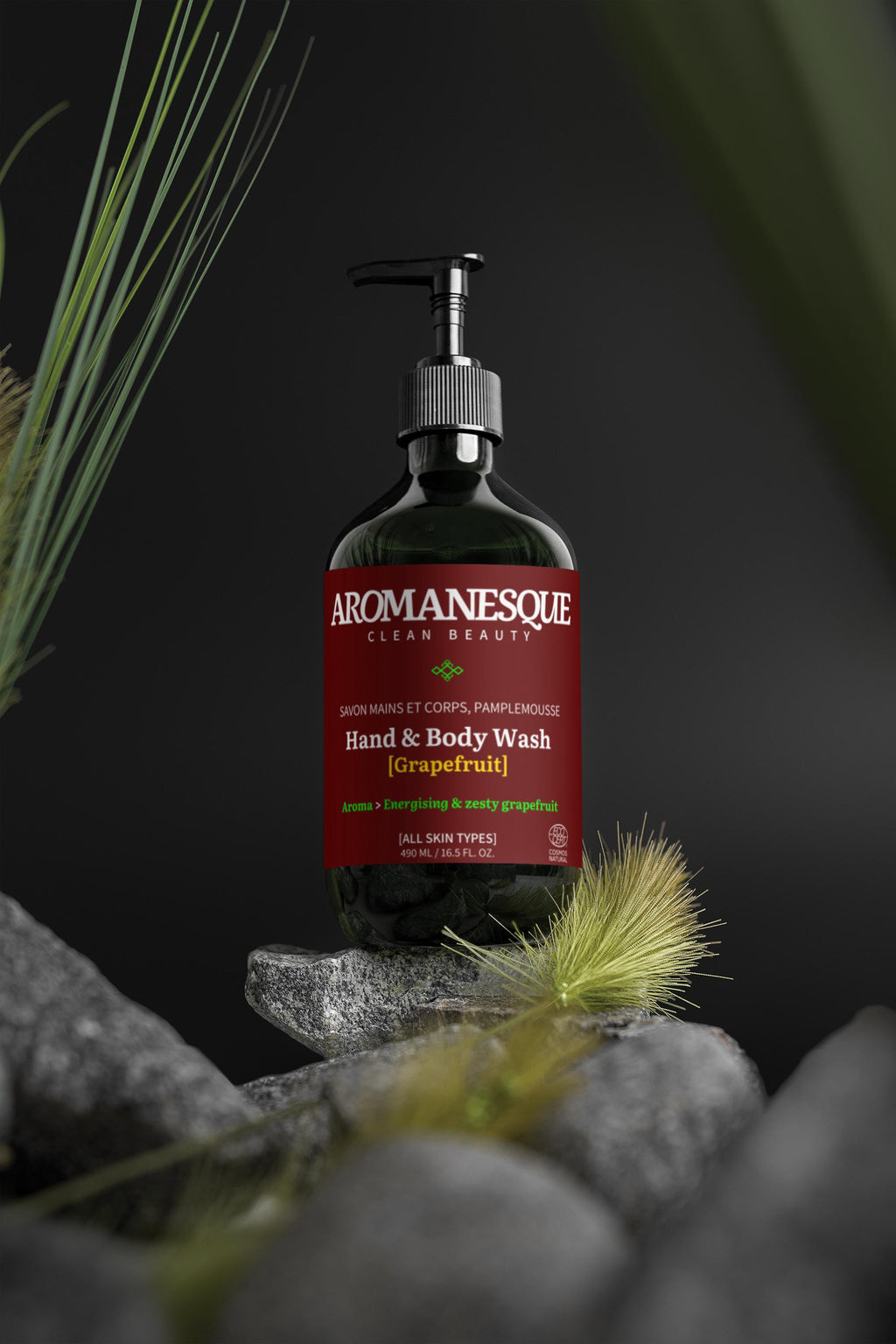 Gel douche et mains Aromanesque, pamplemousse, 490 ml