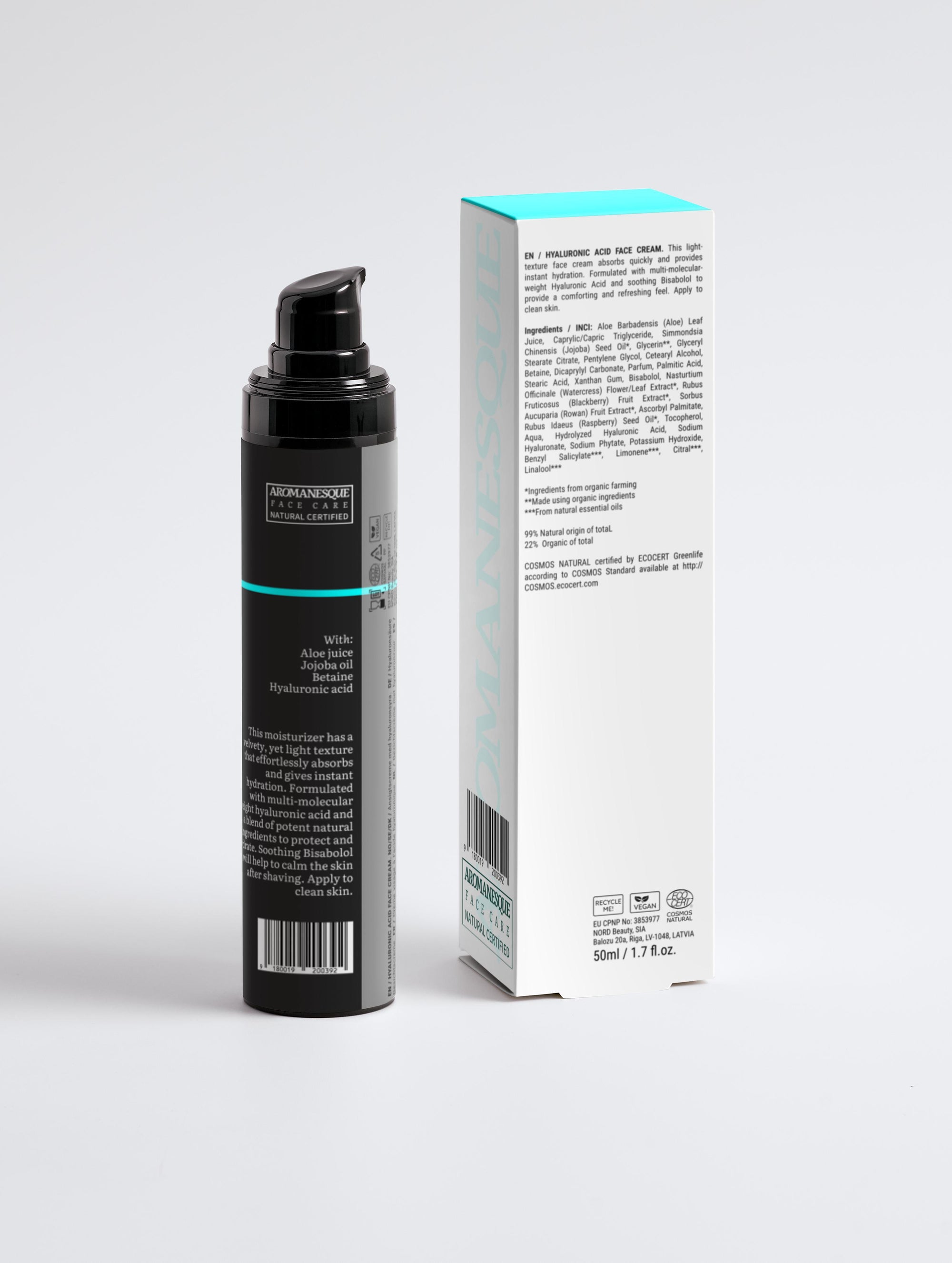 Aromanesque Hyaluronic Acid Face Cream for Men