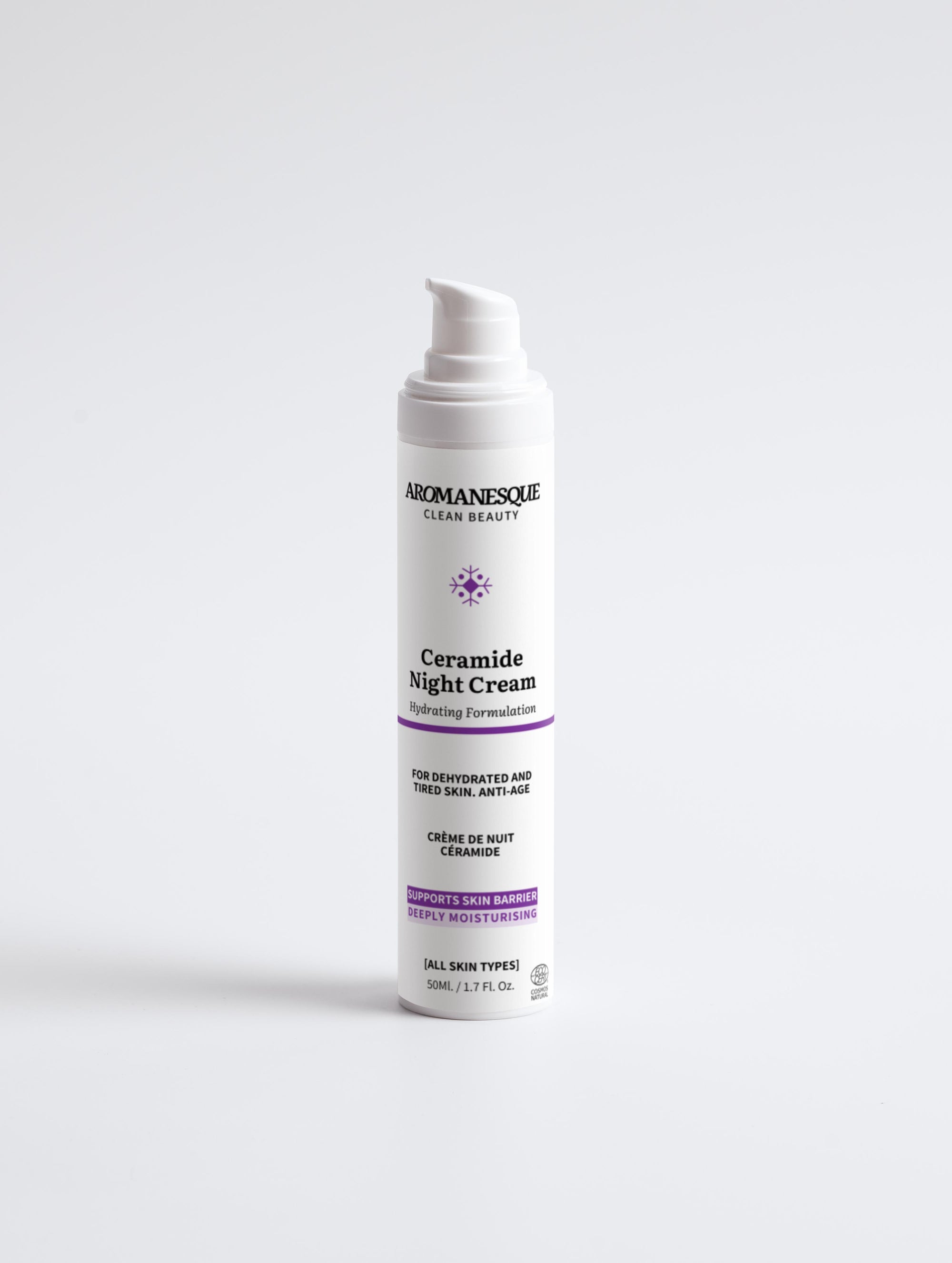 Crème de nuit aux céramides Aromanesque - Formule hydratante