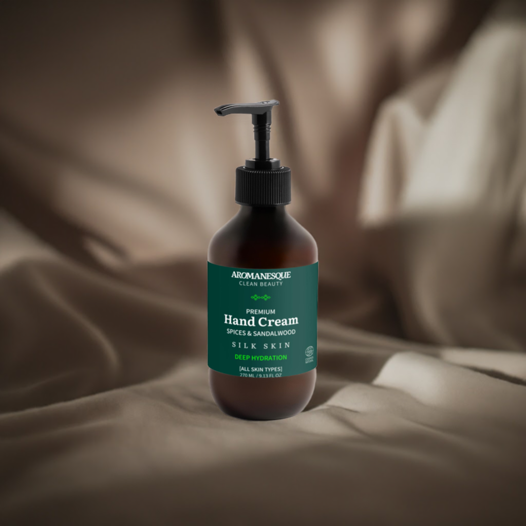 Premium Handcreme, Gewürze & Sandelholz  