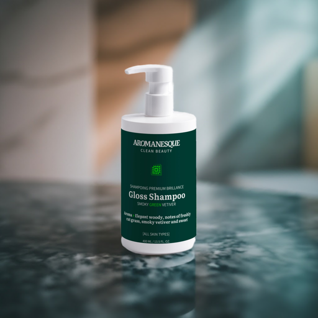 Shampoing Premium Brillance Aromanesque, Vétiver Vert Fumé 