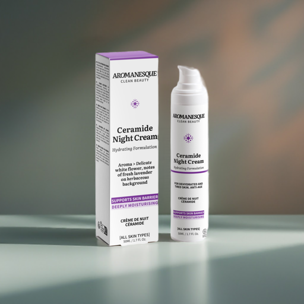 Crème de nuit aux céramides Aromanesque - Formule hydratante