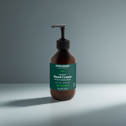 Crème pour les mains Premium, Épices et Bois de Santal - 270 ml