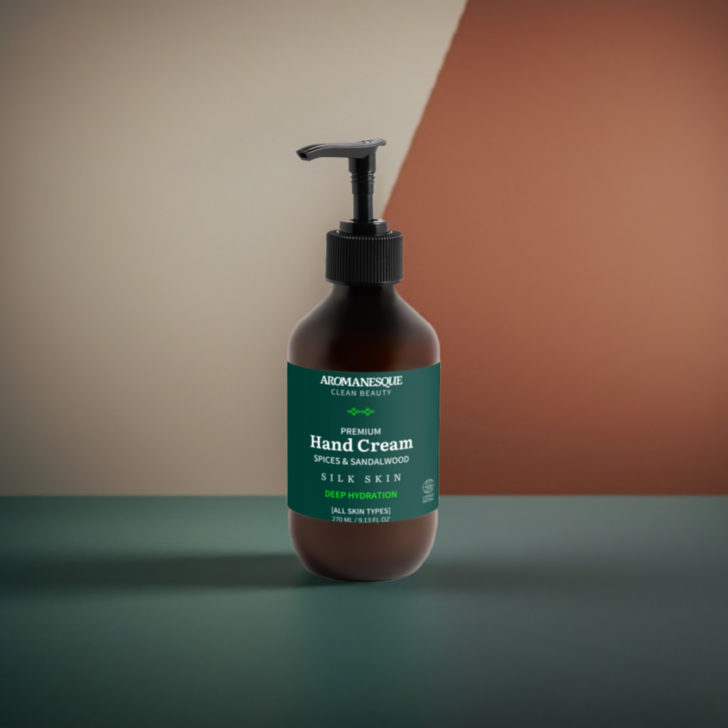 Premium Handcreme, Gewürze & Sandelholz  