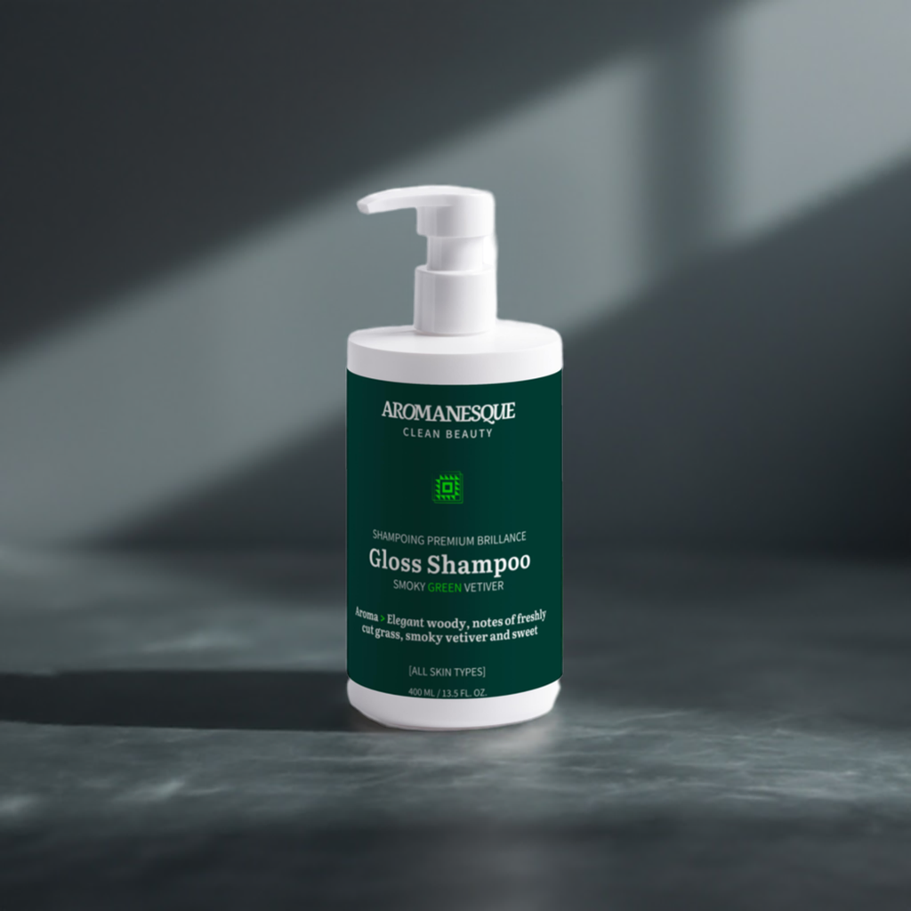 Shampoing Premium Brillance Aromanesque, Vétiver Vert Fumé 