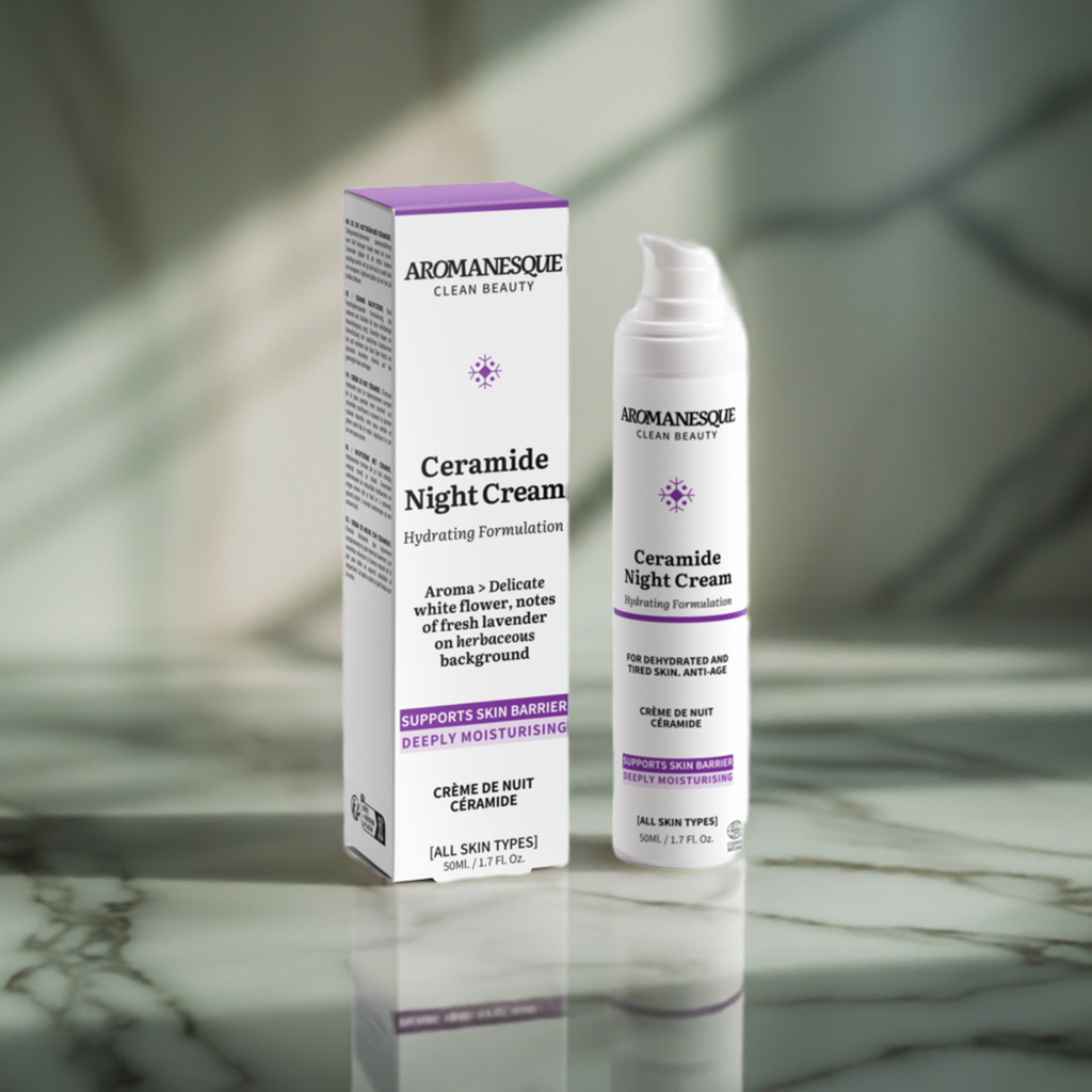 Crème de nuit aux céramides Aromanesque - Formule hydratante