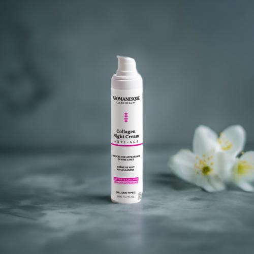 Crème de nuit anti-âge au collagène Aromanesque