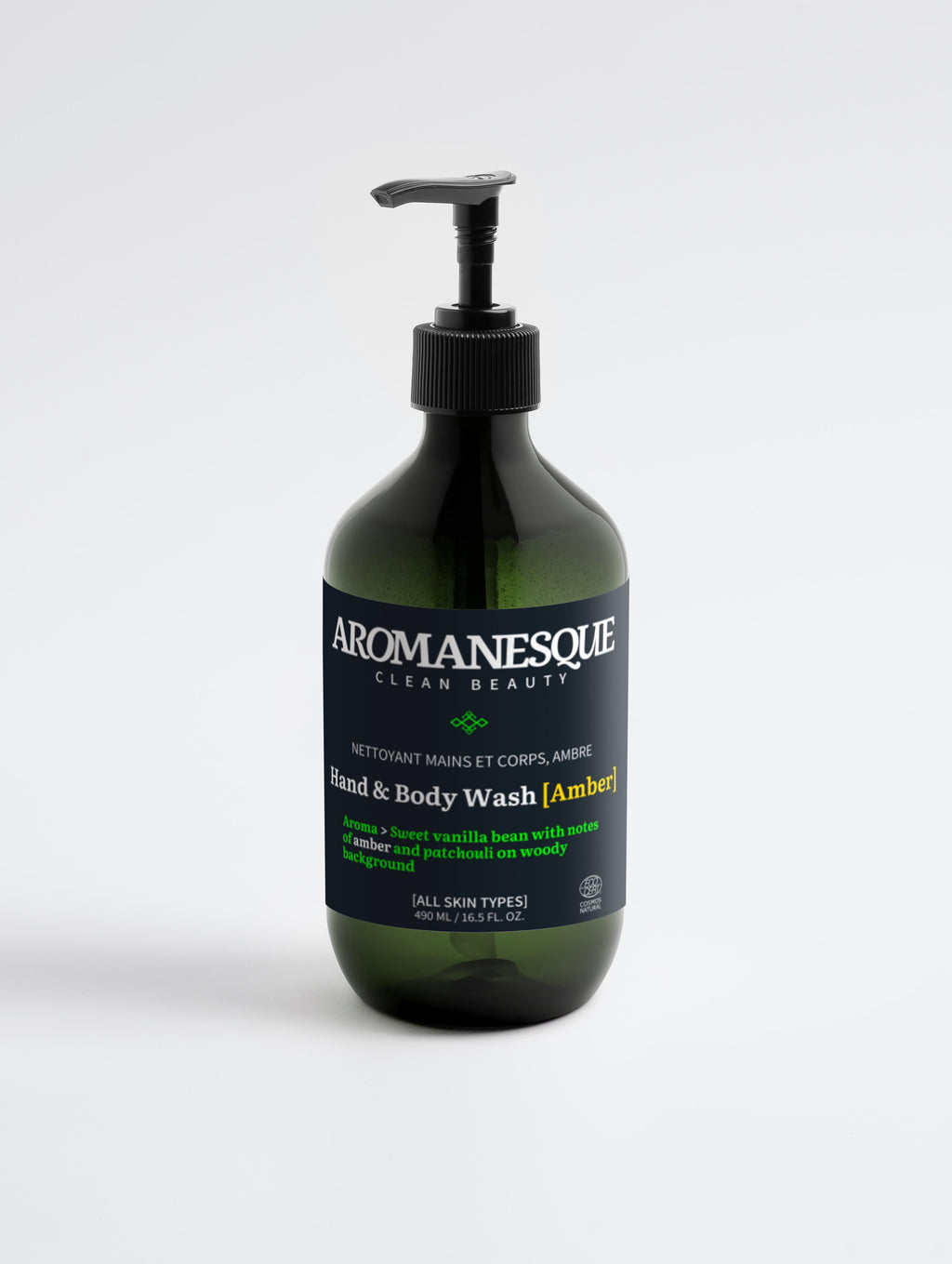 Hand & Body Wash, Patchouli & Amber Vanilla