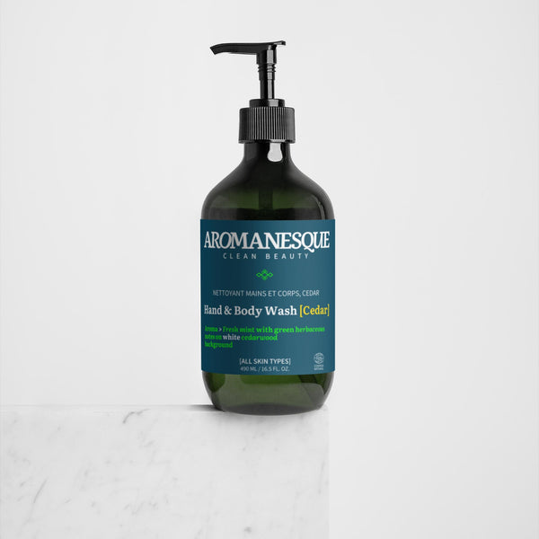 Aromanesque Hand & Body Wash, Peppermint & Dark Cedar