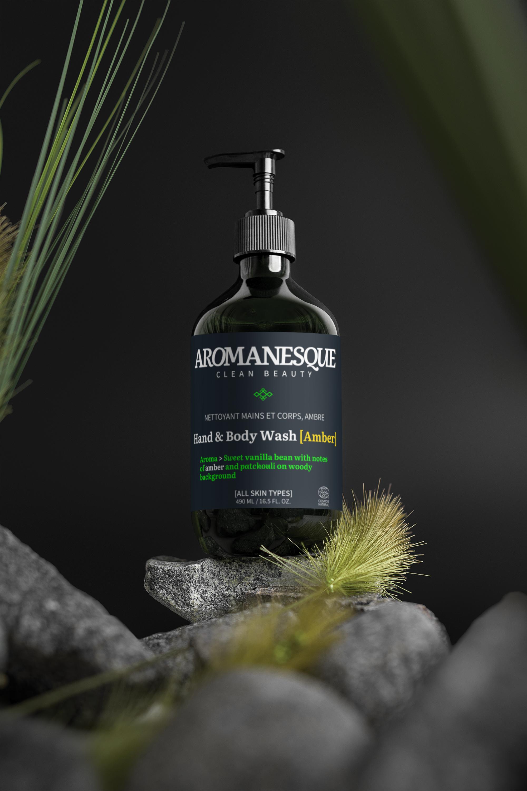 Hand & Body Wash, Patchouli und Amber-Vanille