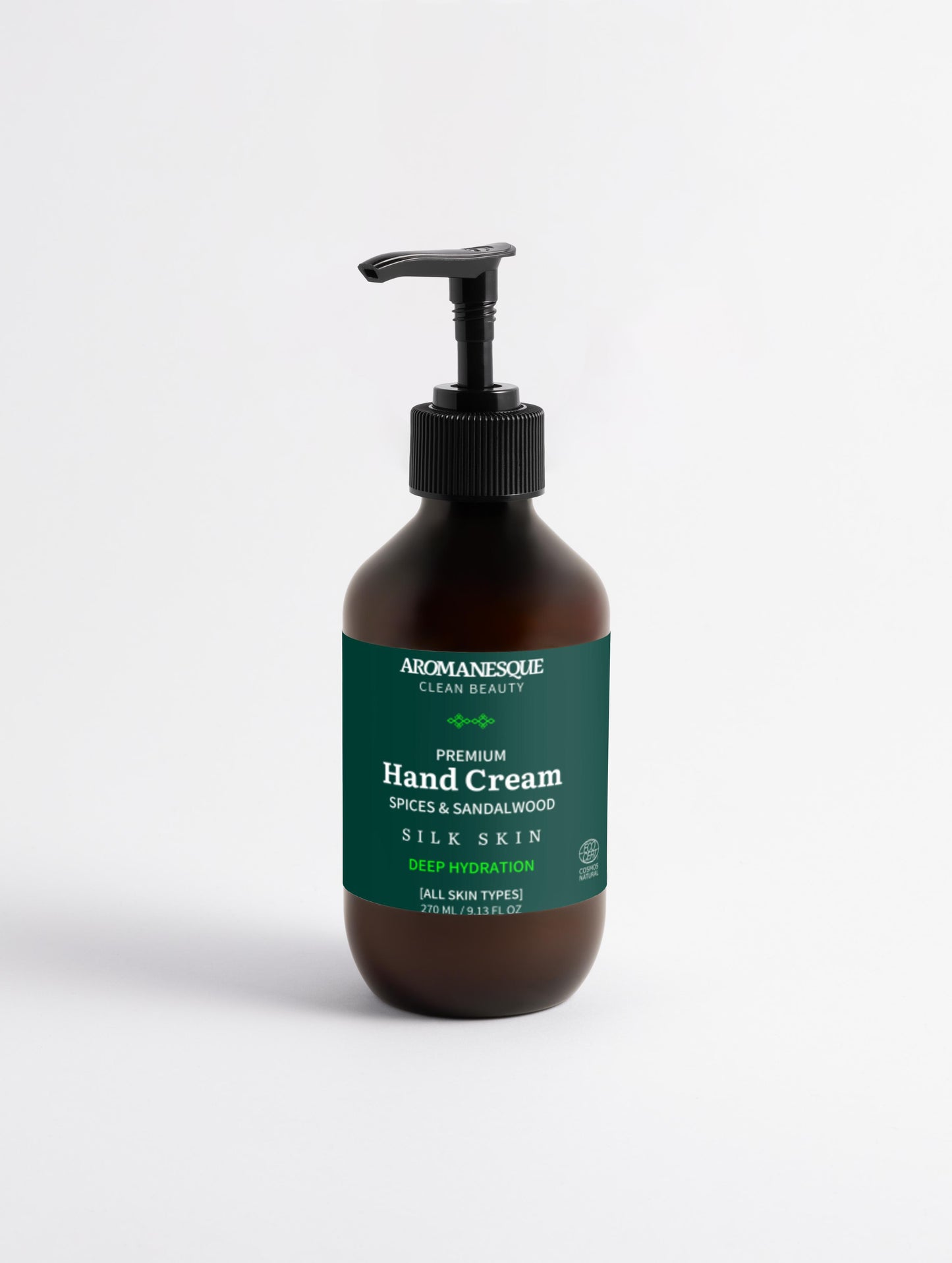 Crème pour les mains Premium, Épices et Bois de Santal - 270 ml