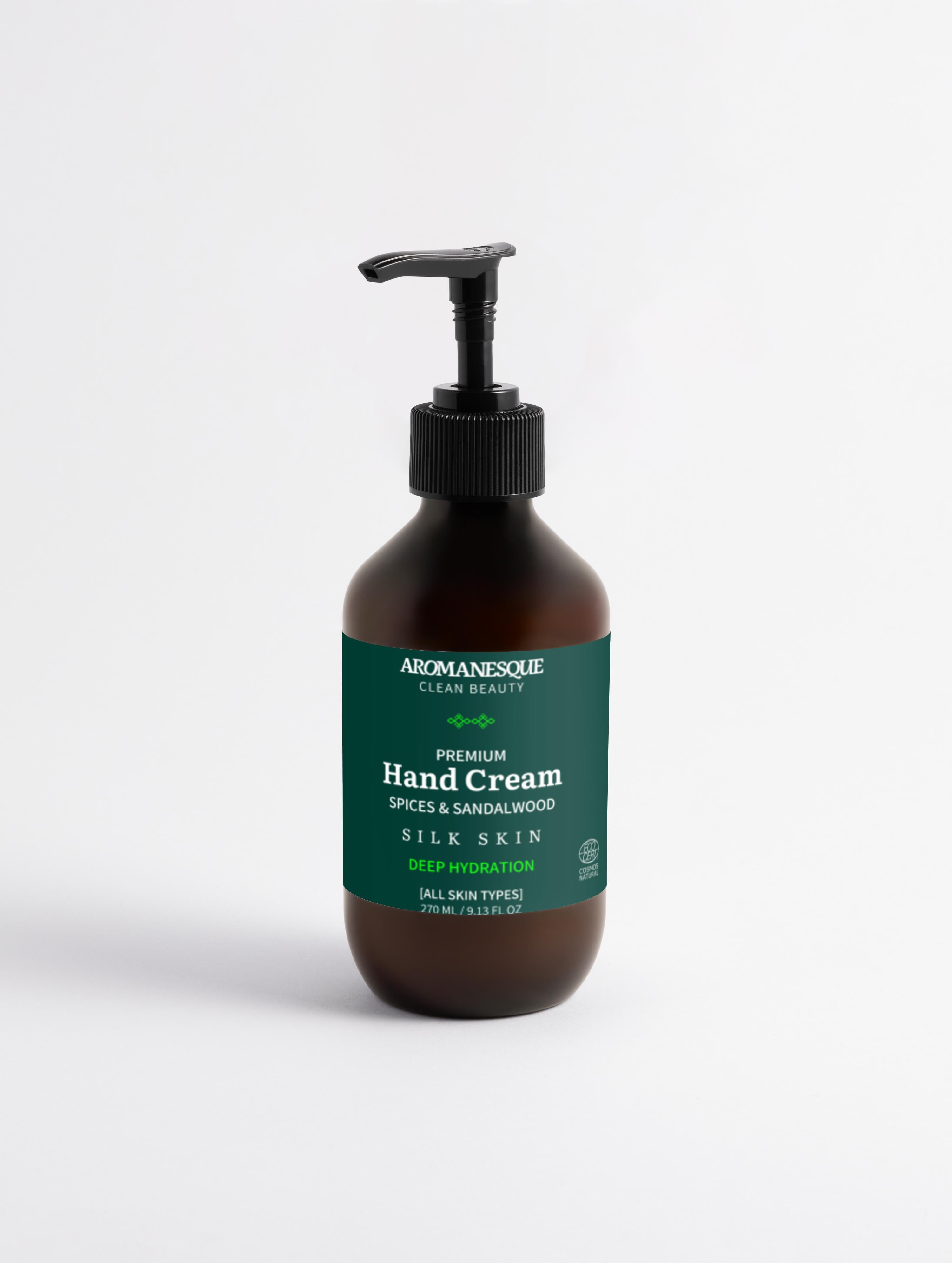 Premium Handcreme, Gewürze & Sandelholz  