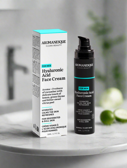 Aromanesque Hyaluronsäure-Gesichtscreme für Männer – 50 ml